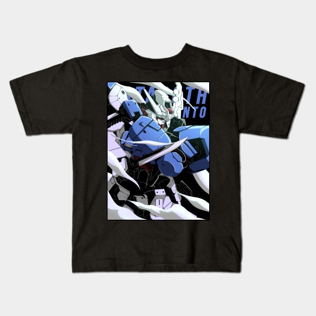 Gundam Astaroth Rinascimento Kids T-Shirt by Dishaw studio